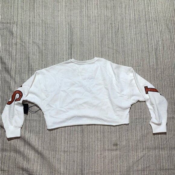 GAMEDAY SOCIAL Women's Texas Phipps Split Cropped Longsleeve Size S In White - Picture 6 of 8